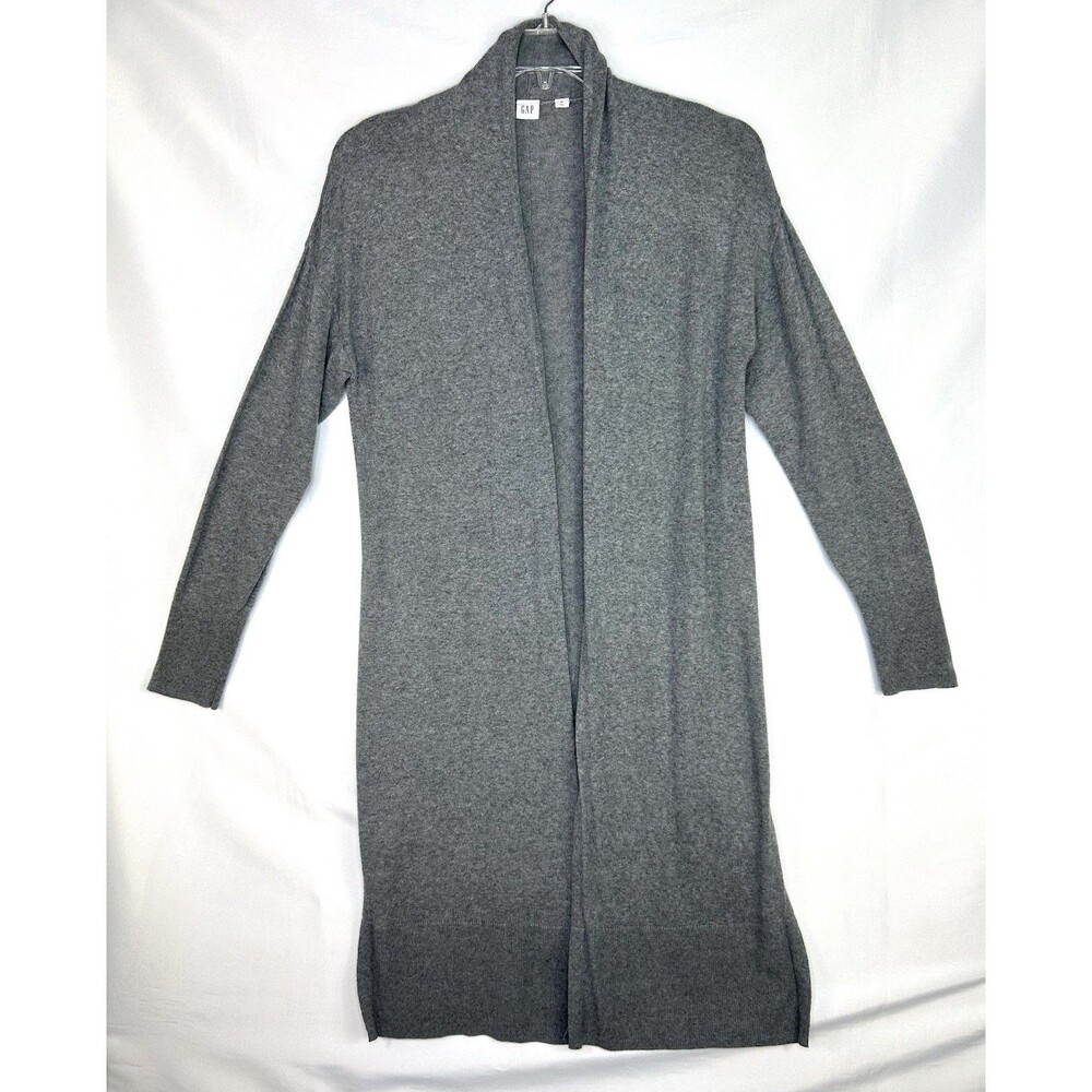 Gap Cardigan Women's M Gray Long Sleeve Knit Sweater Wrap Tunic
